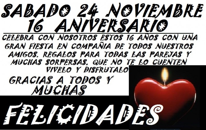 16 Aniversario